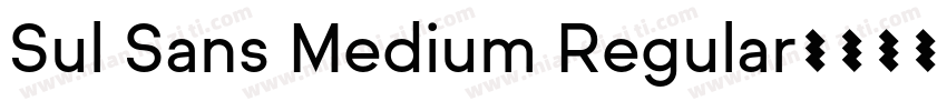 Sul Sans Medium Regular字体转换